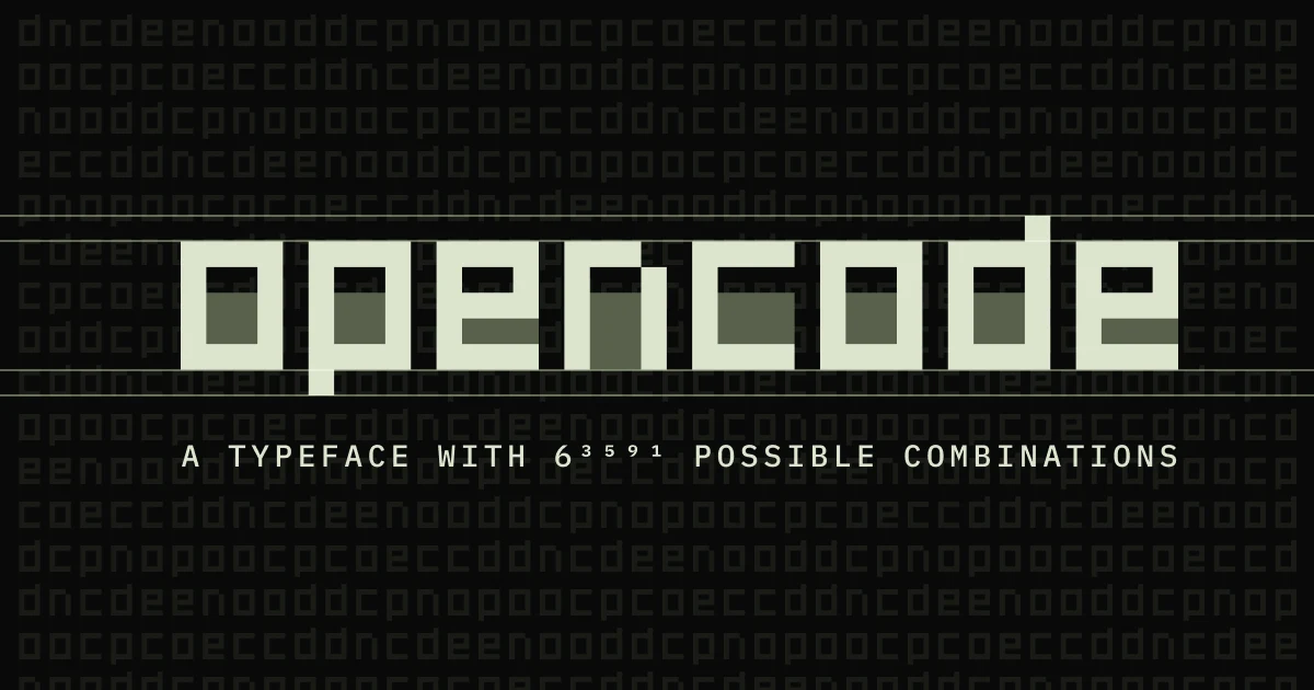 OpenCode Font — public x-twitter post media curated for social post design inspiration.