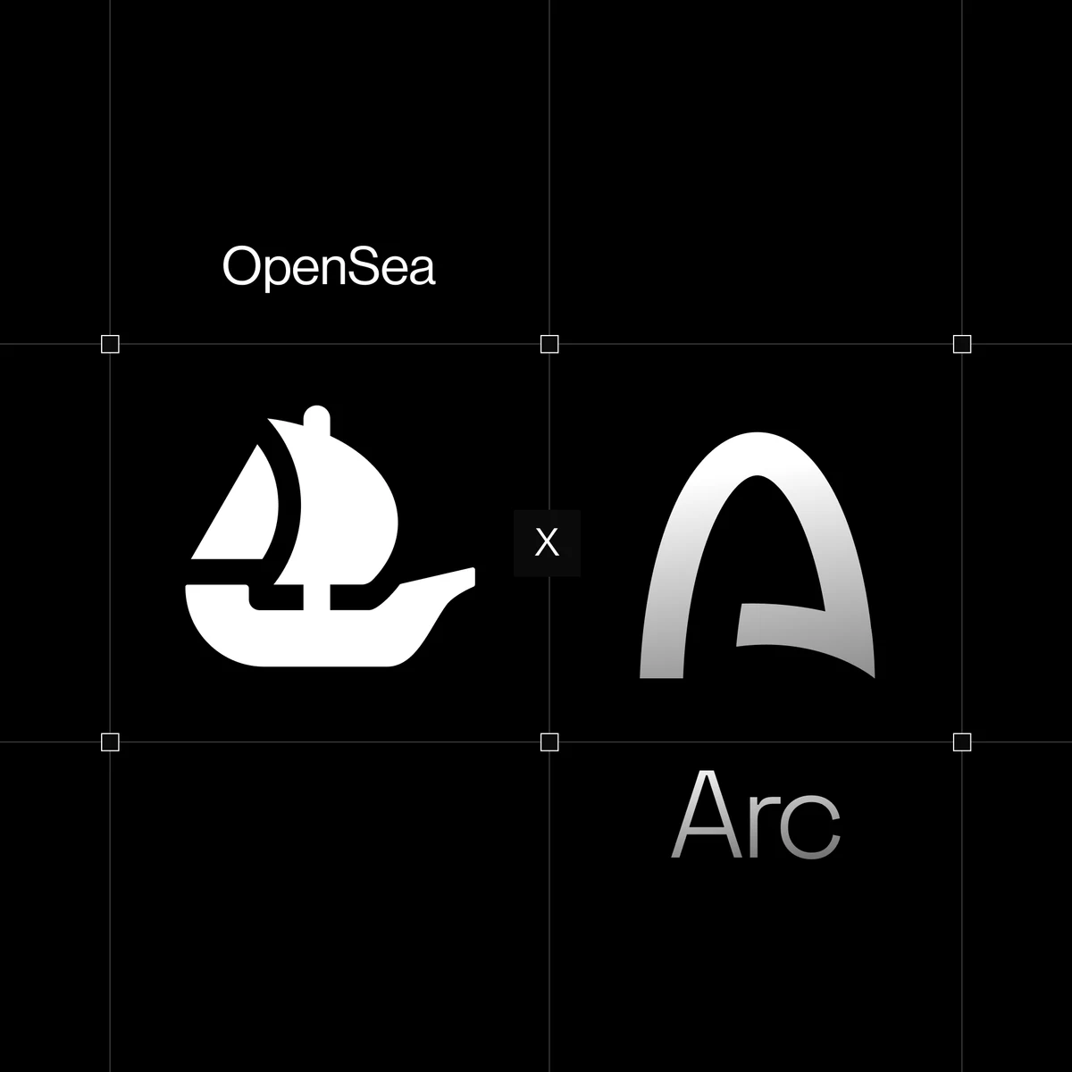OpenSea: We're supporting @arc from day one — public x-twitter post media curated for social post design inspiration.