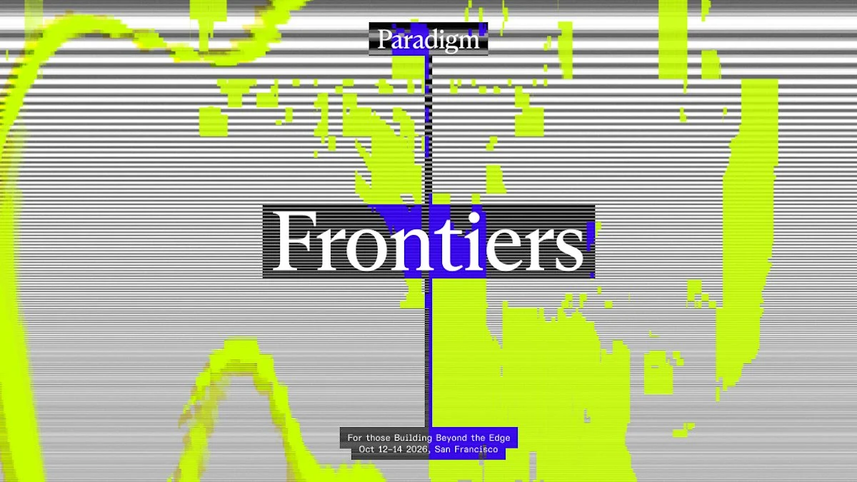 Paradigm Frontiers 2026 — public x-twitter post media curated for social post design inspiration.