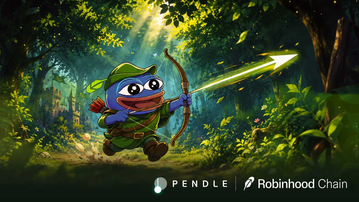 Pendle is live on Robinhood Chain by @RobinhoodCrypto — public x-twitter post media curated for social post design inspiration.