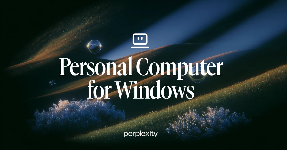 Personal Computer for Windows - Perplexity — public x-twitter post media curated for social post design inspiration.
