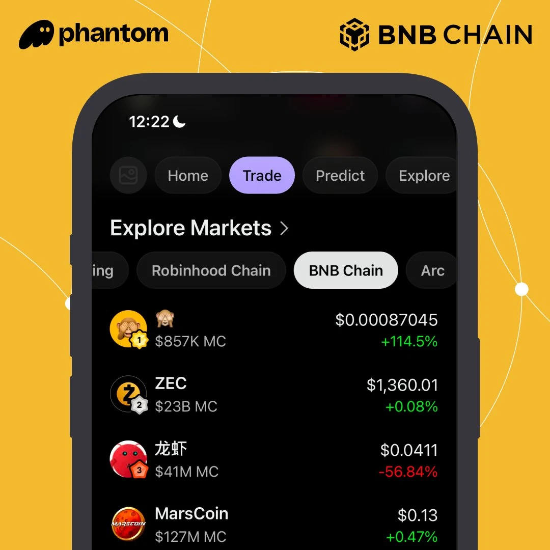 ICYMI: BNB Chain is on Phantom — public x-twitter post media curated for social post design inspiration.