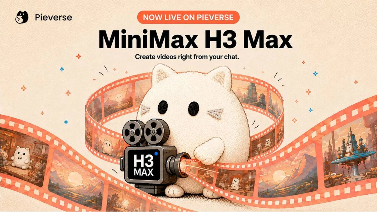 Pieverse: MiniMax H3 Max by @fal, built on @MiniMax_AI’s H3 — public x-twitter post media curated for social post design inspiration.