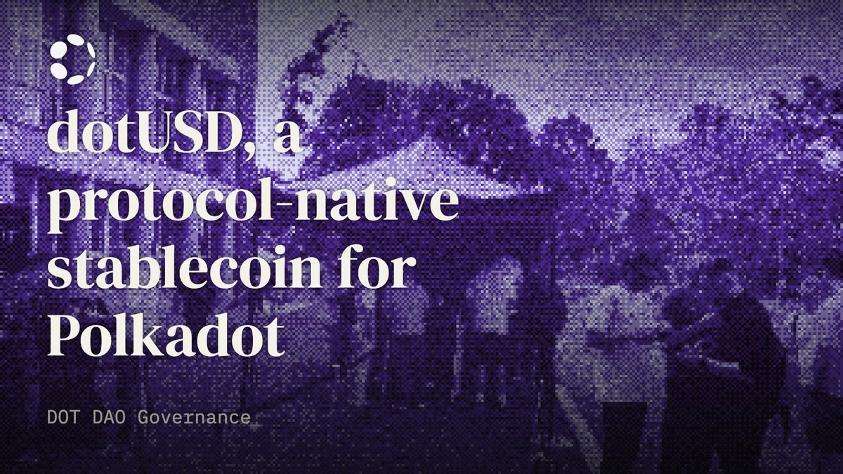Polkadot: A referendum proposing dotUSD, a protocol-native stablecoin — public x-twitter post media curated for social post design inspiration.