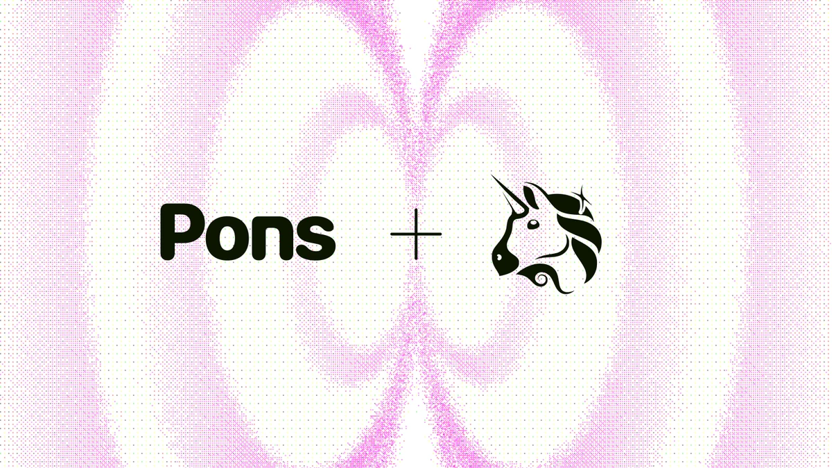 Pons: Deepening our partnership with @Uniswap — public x-twitter post media curated for social post design inspiration.