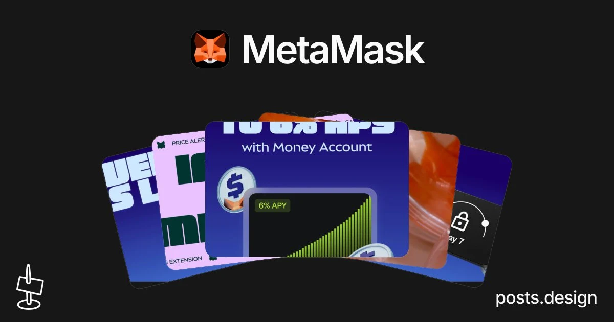 MetaMask social post designs — posts.design — public x-twitter post media curated for social post design inspiration.
