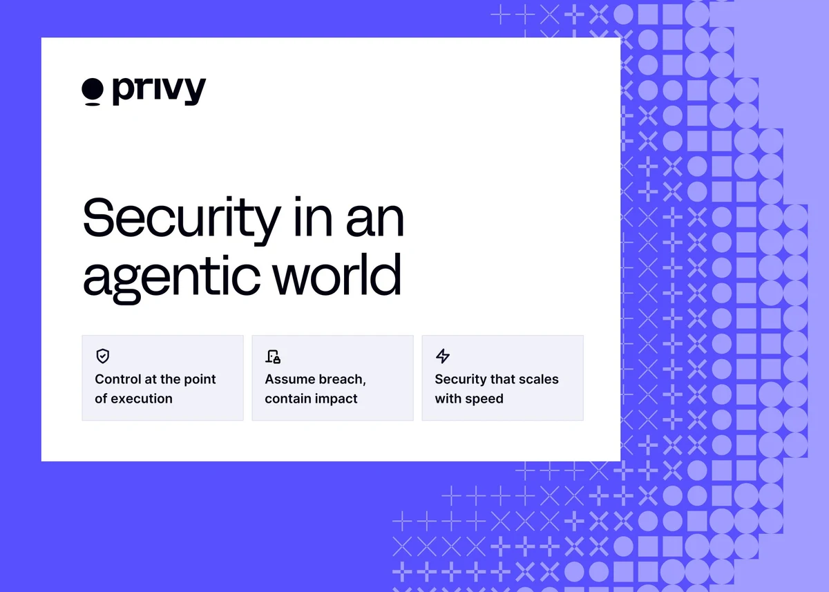 Privy agentic security post — public x-twitter post media curated for social post design inspiration.