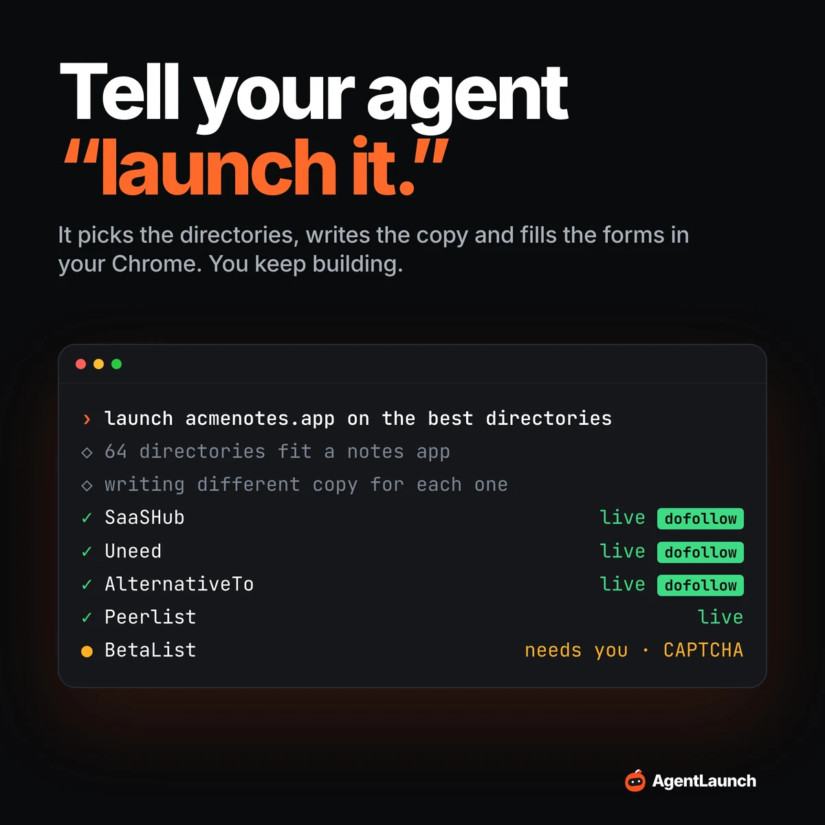 Pruthvi Raj: Type "launch it" in Claude Code or Cursor — public x-twitter post media curated for social post design inspiration.