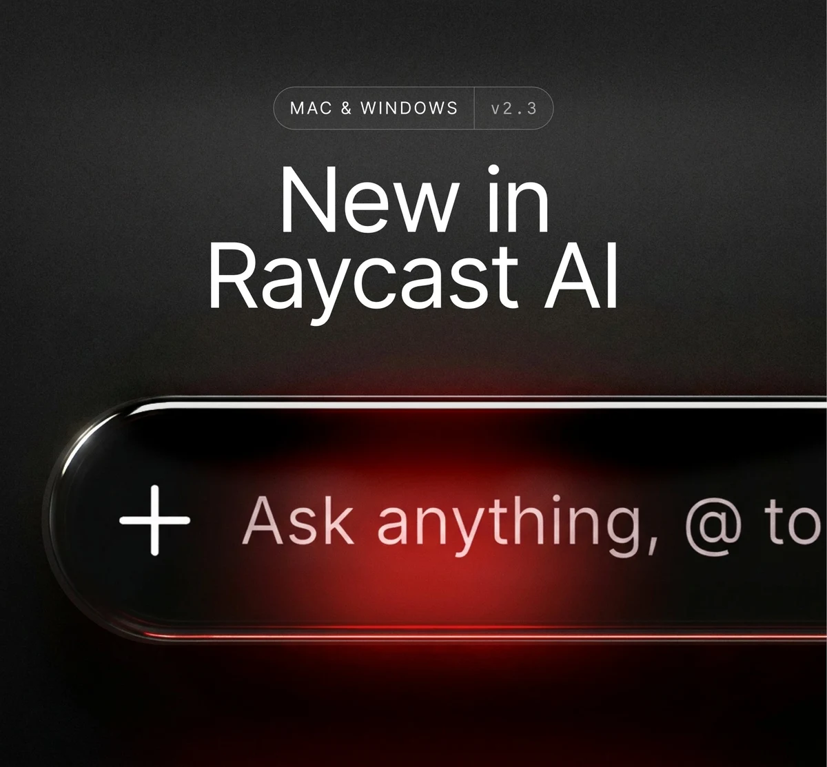 New in Raycast AI this week — public x-twitter post media curated for social post design inspiration.