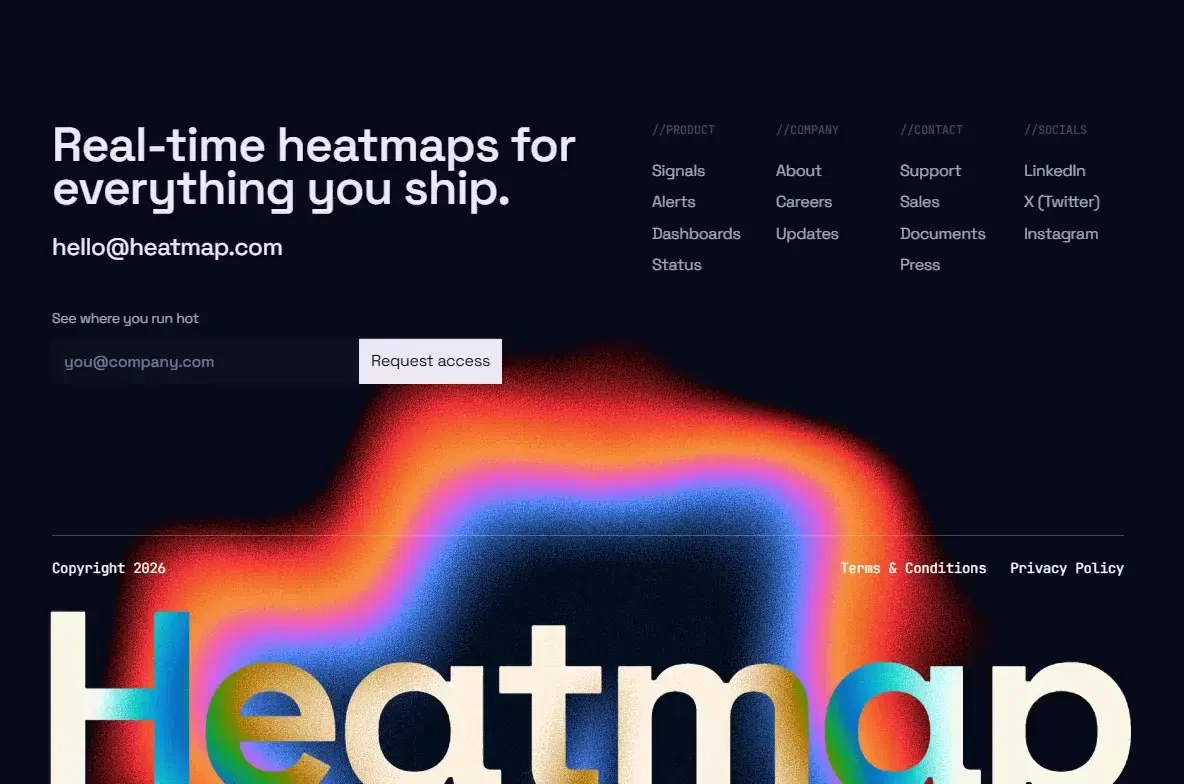 Rowan 🇦🇺: footer design using @framer shaders — public x-twitter post media curated for social post design inspiration.
