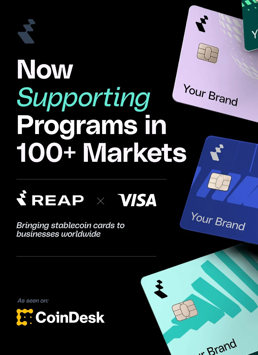 Reap: Together with @Visa, we're bringing stablecoin-enabled credit card — public x-twitter post media curated for social post design inspiration.