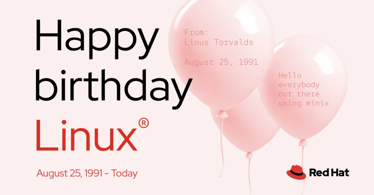 Red Hat: From early terminal sessions to hybrid cloud and AI workloads — public x-twitter post media curated for social post design inspiration.