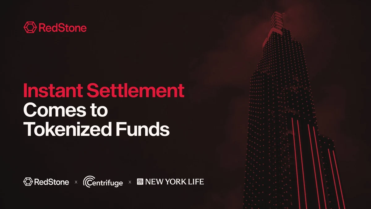 RedStone Settle will unlock DeFi and T+0 exits for a tokenized fund — public x-twitter post media curated for social post design inspiration.