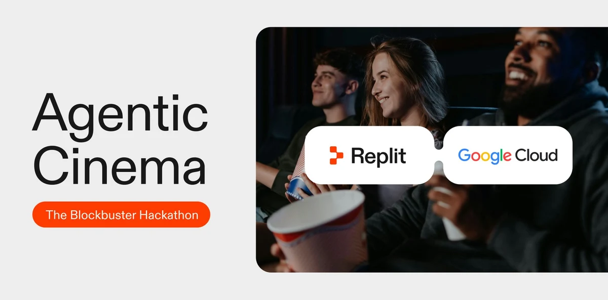 Replit ⠕: We’re thrilled to be teaming up with @googlecloud for The Blockbuster — public x-twitter post media curated for social post design inspiration.