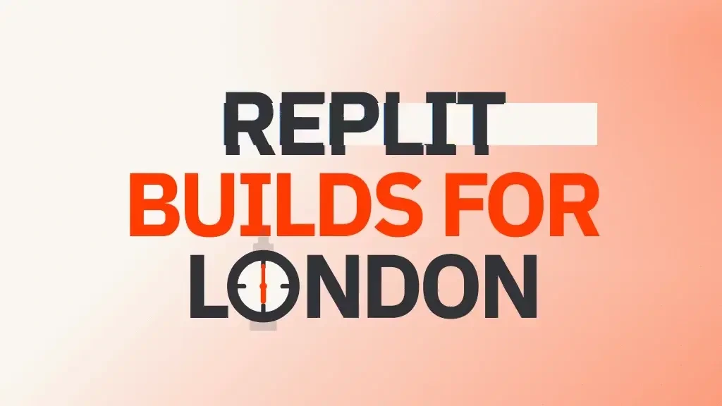 Replit ⠕: London, we’ve arrived — public x-twitter post media curated for social post design inspiration.