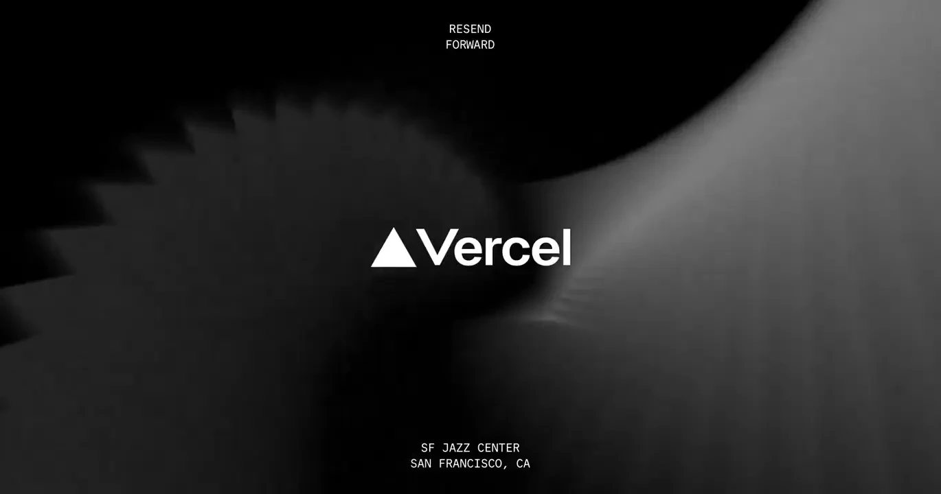 @vercel as a supporting sponsor of Resend Forward — public x-twitter post media curated for social post design inspiration.