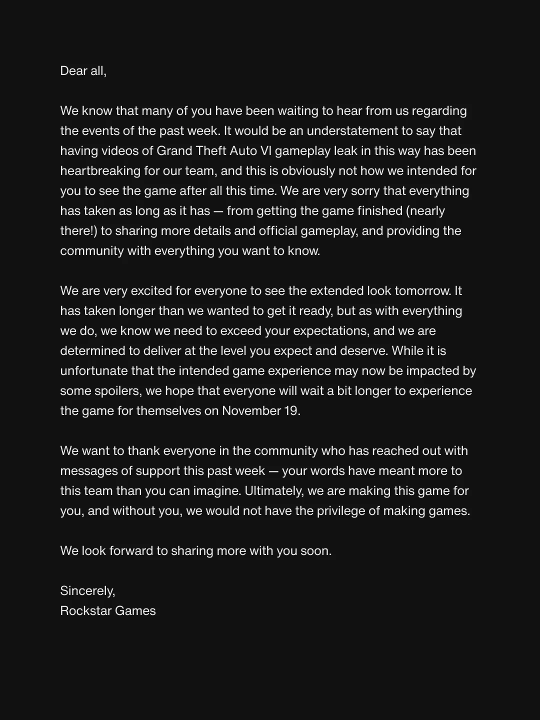 Rockstar Games — public x-twitter post media curated for social post design inspiration.