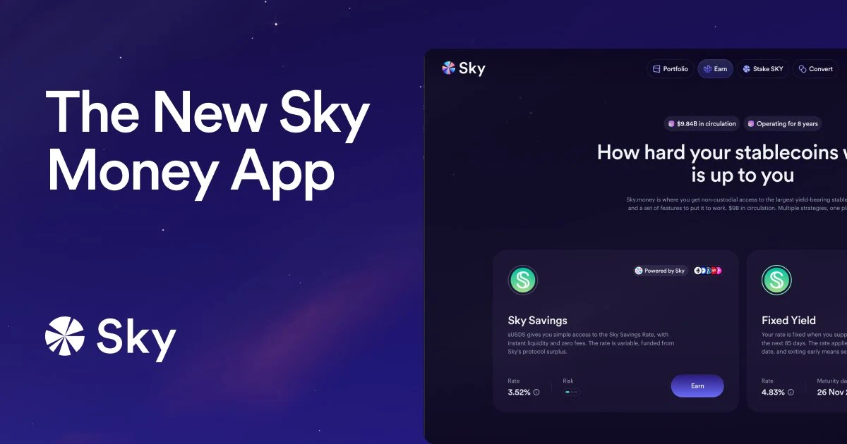 Sky.money: The new Sky Money App is here — public x-twitter post media curated for social post design inspiration.