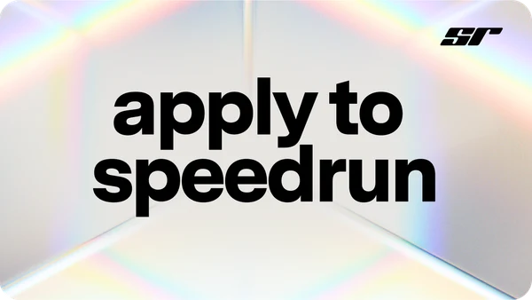 Apply to speedrun today. — public x-twitter post media curated for social post design inspiration.