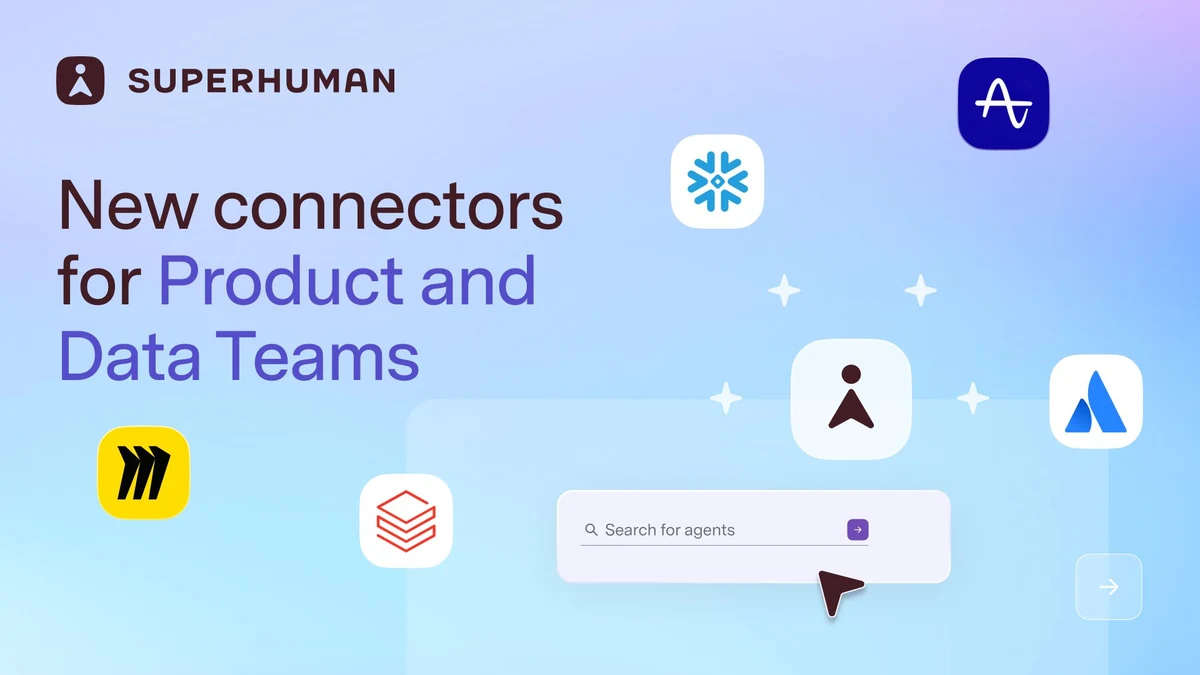 New connectors for product + data teams are live in Superhuman Go — public x-twitter post media curated for social post design inspiration.