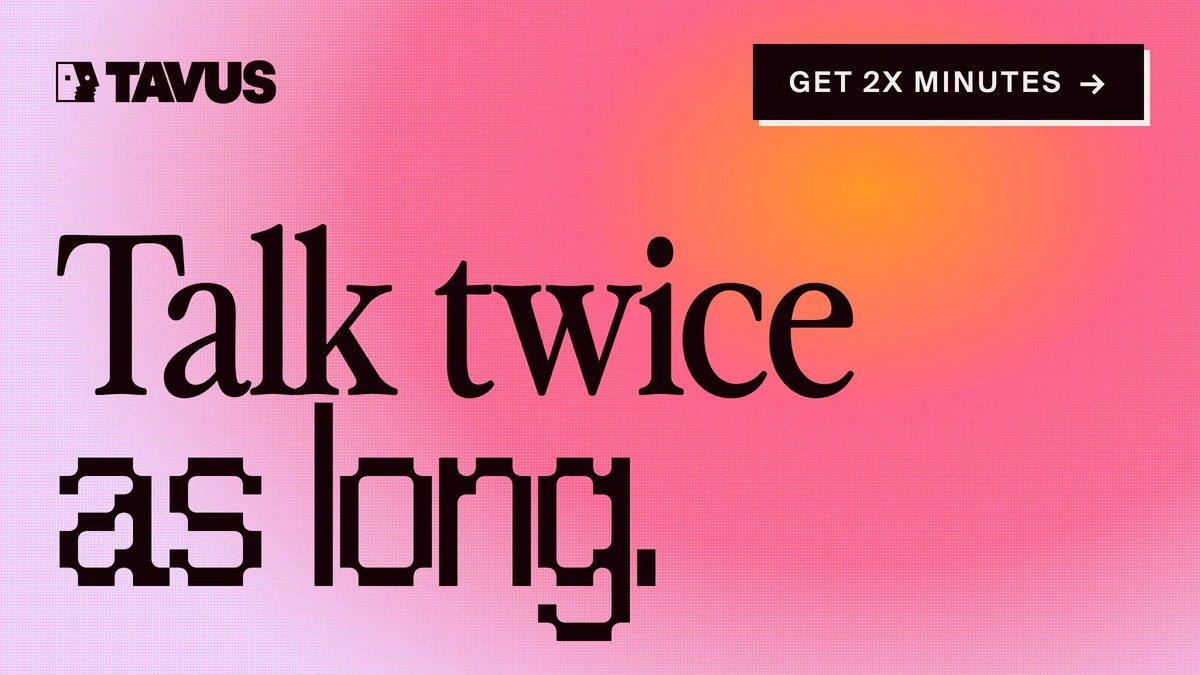 Tavus: Time is the one thing we can't render — public x-twitter post media curated for social post design inspiration.