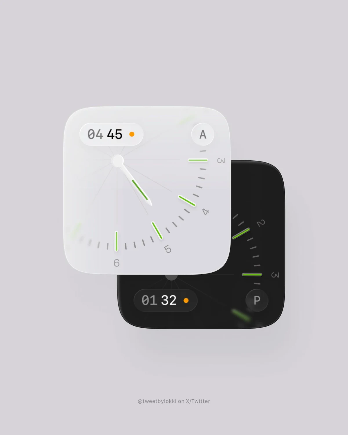 Lokki: Time, but make it a quiet anchor on the home screen — public x-twitter post media curated for social post design inspiration.