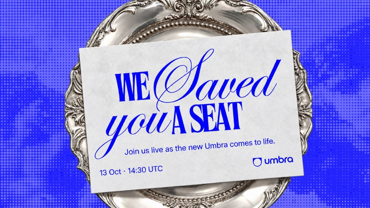 Umbra Privacy: We saved you a seat — public x-twitter post media curated for social post design inspiration.