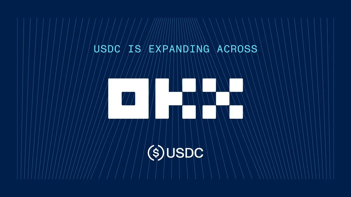 USDC @OKX — public x-twitter post media curated for social post design inspiration.