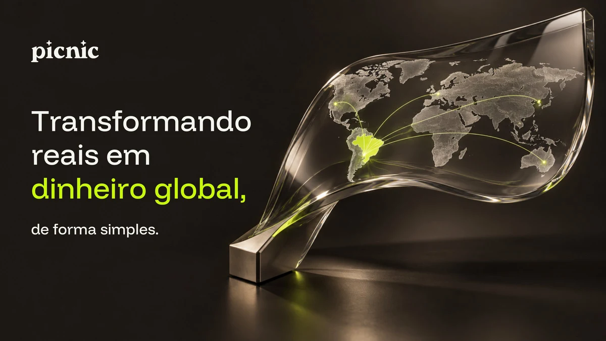 Picnic: O dinheiro já é global — public x-twitter post media curated for social post design inspiration.