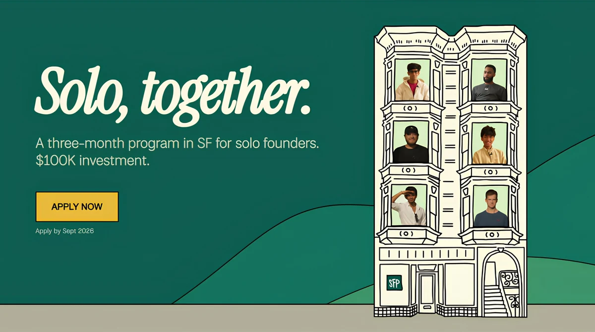 Venture Launch: Last day to apply for @solofounders — public x-twitter post media curated for social post design inspiration.