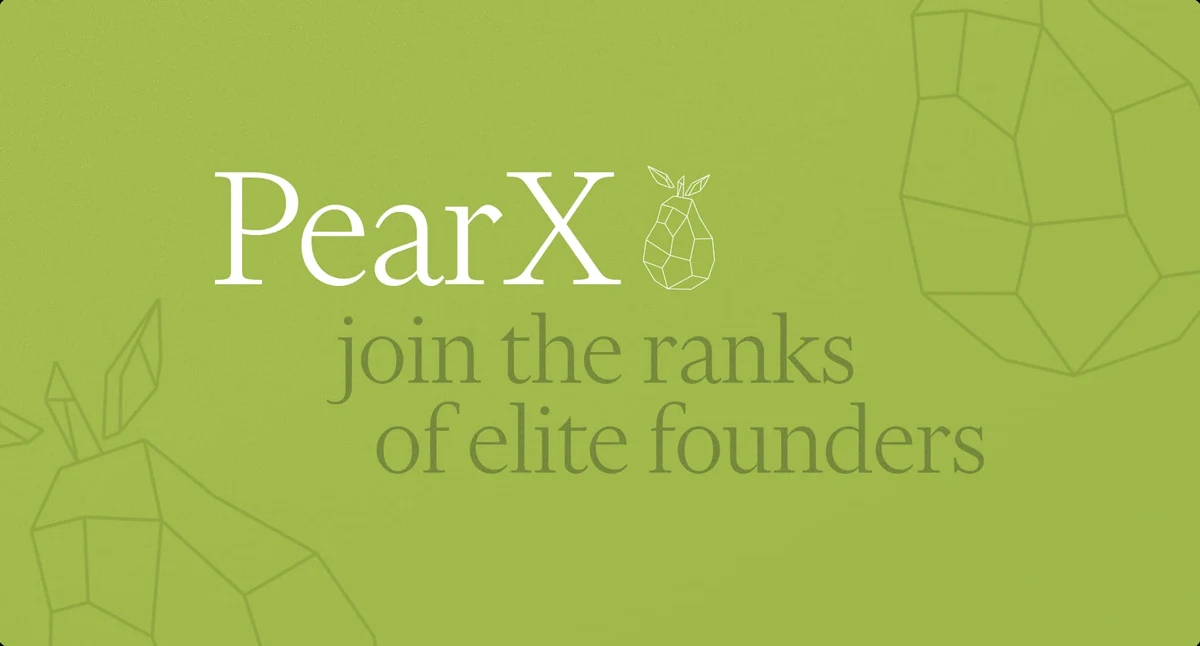 Venture Launch: Apply to PearX by @pearvc — public x-twitter post media curated for social post design inspiration.
