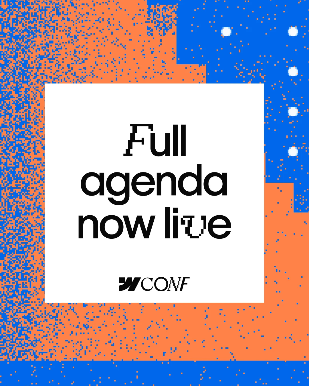 The Webflow Conf '26 agenda is live — public x-twitter post media curated for social post design inspiration.