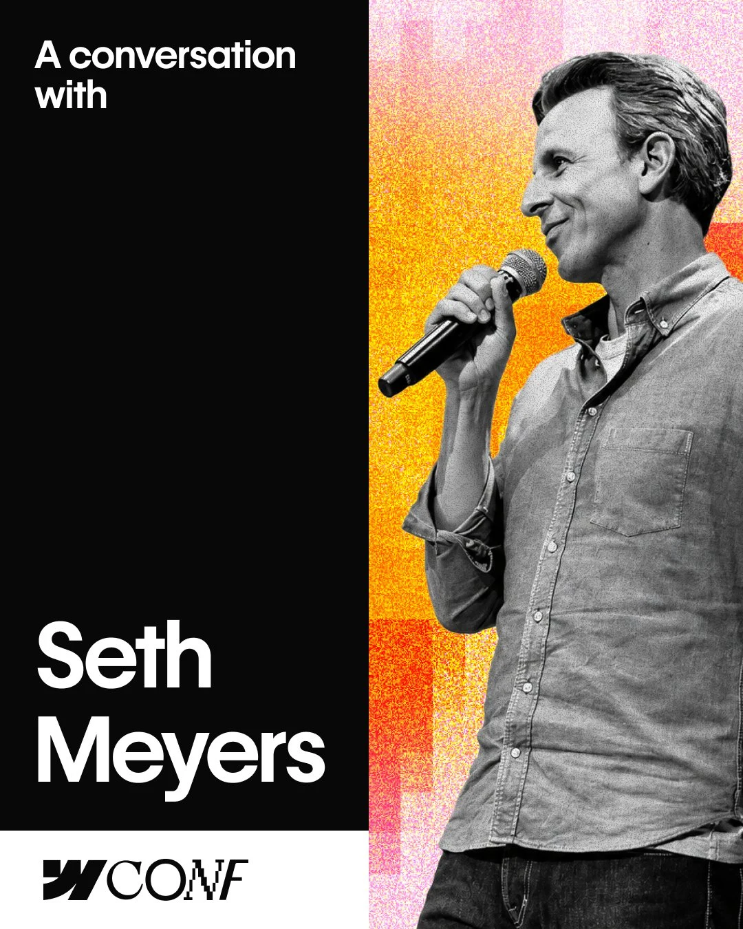 Seth Meyers is coming to #WebflowConf — public x-twitter post media curated for social post design inspiration.