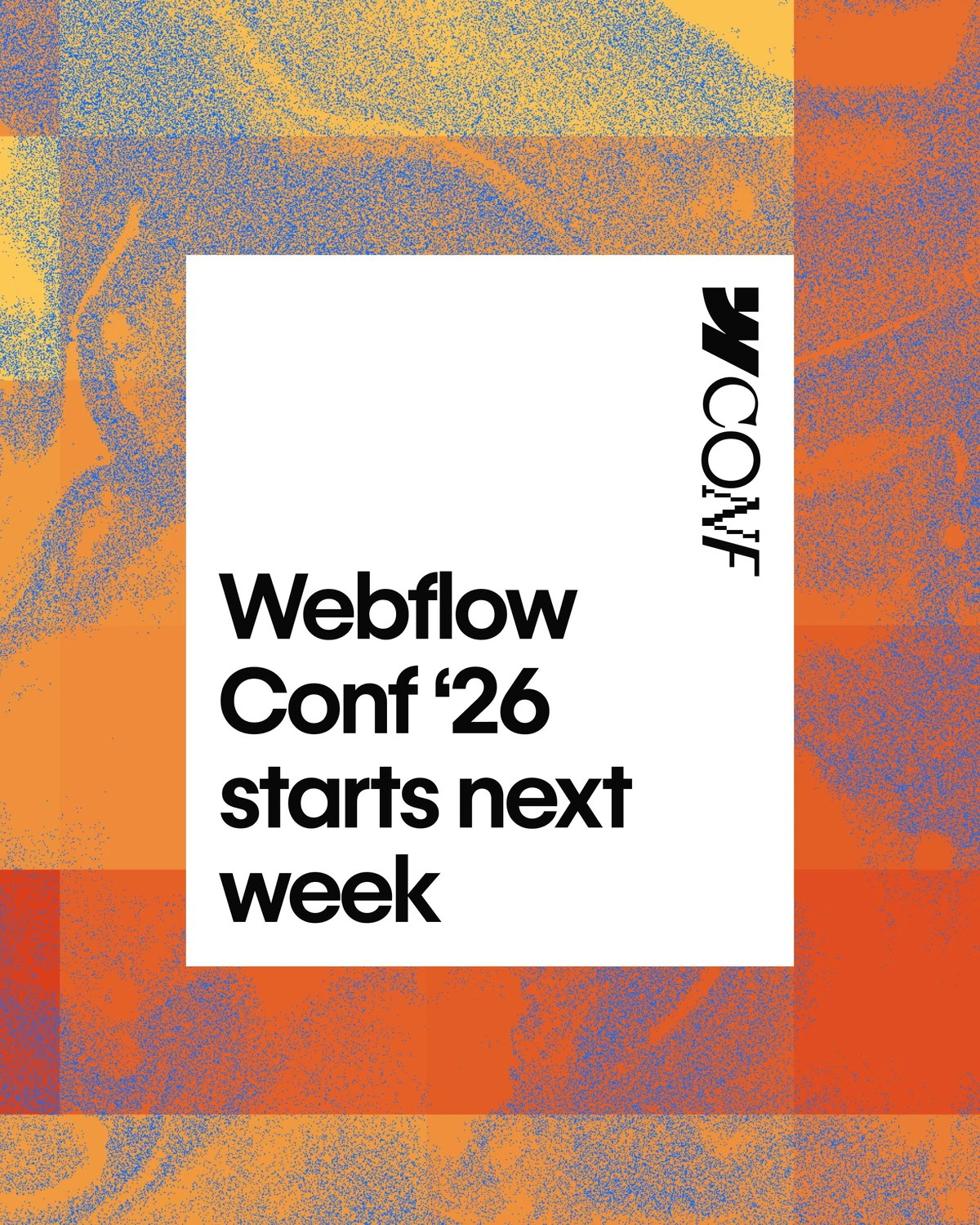 Webflow: Next week's the week — public x-twitter post media curated for social post design inspiration.