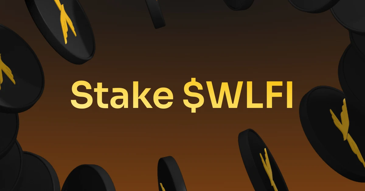 World Liberty Financial - Stake $WLFI and Earn Potential Rewards in USD1 — public x-twitter post media curated for social post design inspiration.