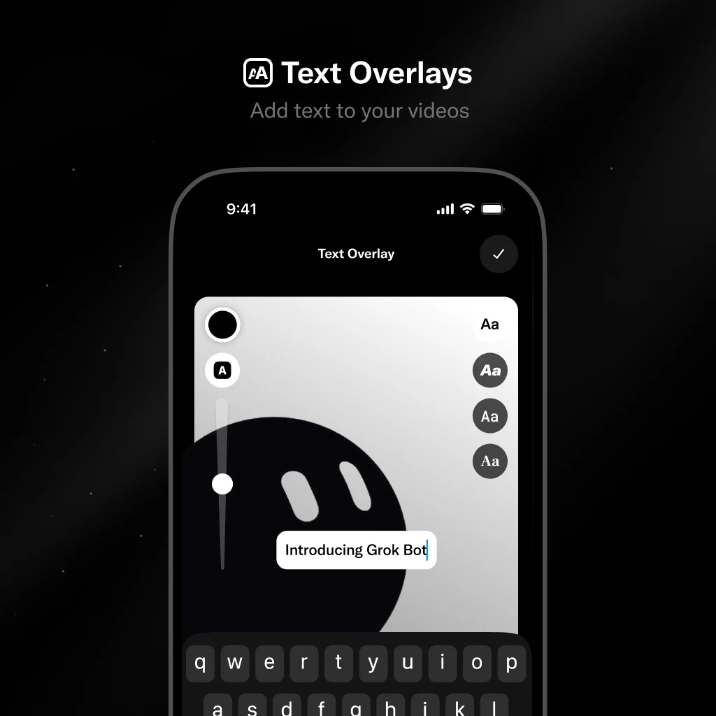 Creators: Add text overlays to your videos — public x-twitter post media curated for social post design inspiration.