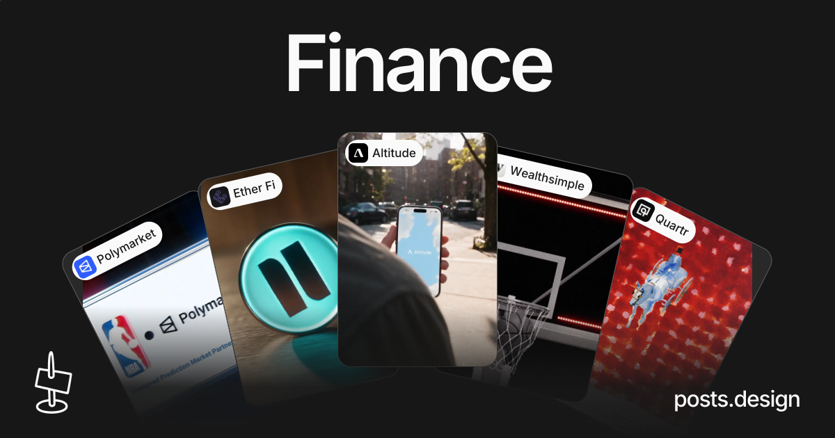 Finance social media post design examples — posts.design